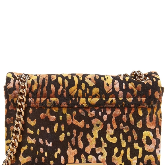 Kurt Geiger NWT Leopard Print Velvet Mini Brixton Crossbody Bag - Picture 5 of 9